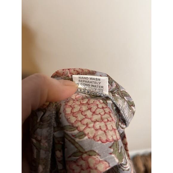 NWT PERRY WALKER Women’s Floral Ruffle Sleeve Smocked Tiered Midi Dress Size 2 - Picture 8 of 8